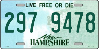 NH license plate 2979478