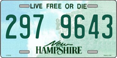 NH license plate 2979643