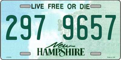 NH license plate 2979657
