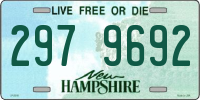 NH license plate 2979692