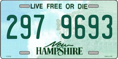 NH license plate 2979693