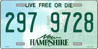 NH license plate 2979728