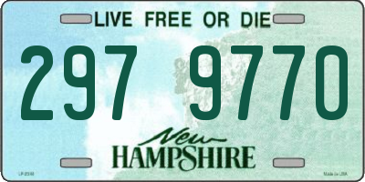 NH license plate 2979770