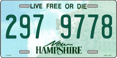 NH license plate 2979778