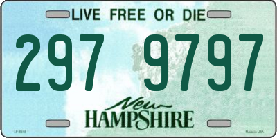 NH license plate 2979797