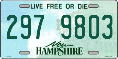 NH license plate 2979803