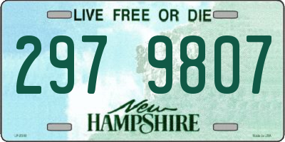 NH license plate 2979807