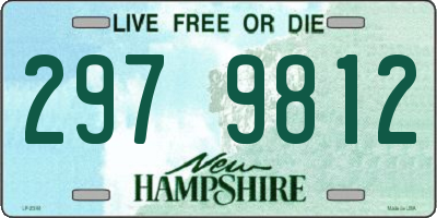 NH license plate 2979812