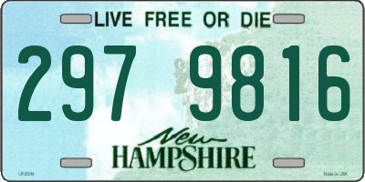 NH license plate 2979816