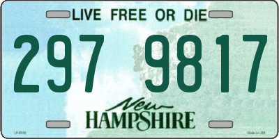 NH license plate 2979817