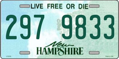NH license plate 2979833