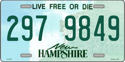 NH license plate 2979849