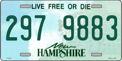NH license plate 2979883