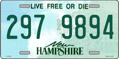 NH license plate 2979894