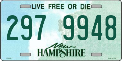 NH license plate 2979948