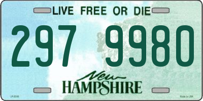NH license plate 2979980