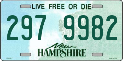 NH license plate 2979982