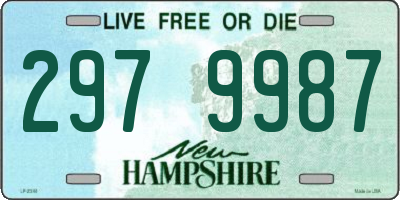 NH license plate 2979987