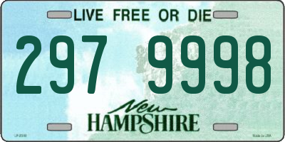 NH license plate 2979998