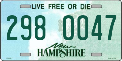 NH license plate 2980047