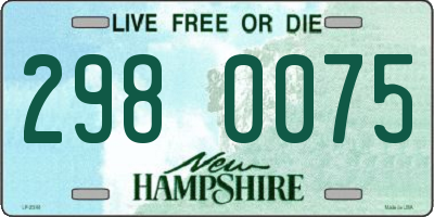 NH license plate 2980075