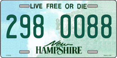 NH license plate 2980088