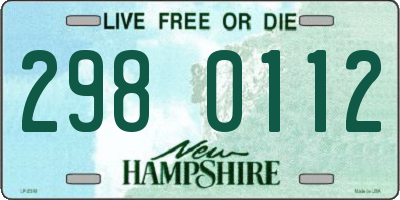NH license plate 2980112