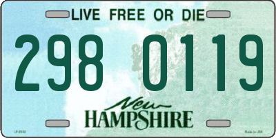 NH license plate 2980119