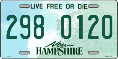 NH license plate 2980120