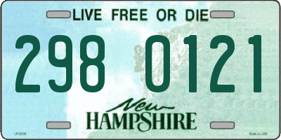 NH license plate 2980121