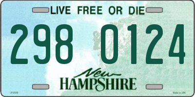 NH license plate 2980124
