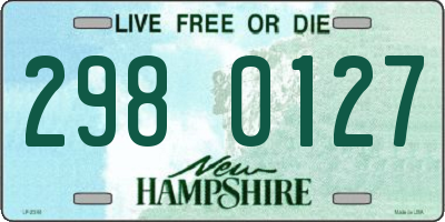 NH license plate 2980127