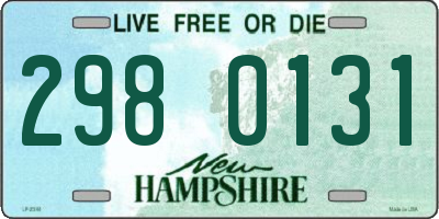 NH license plate 2980131
