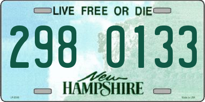 NH license plate 2980133