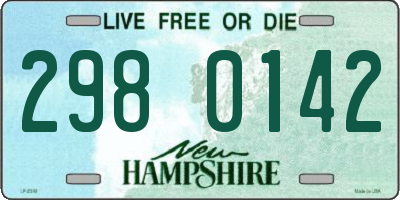 NH license plate 2980142
