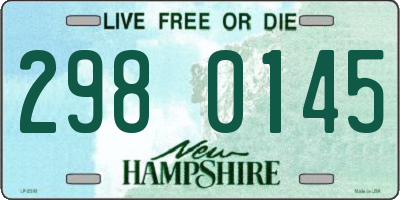 NH license plate 2980145