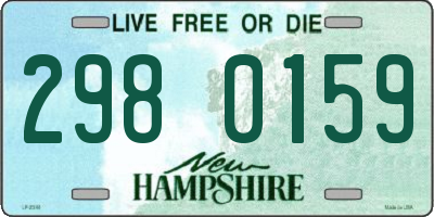 NH license plate 2980159