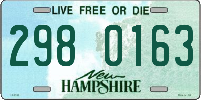 NH license plate 2980163