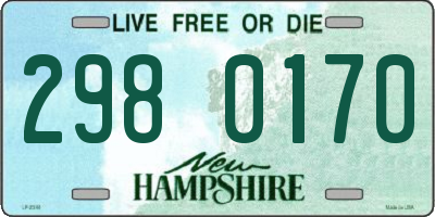 NH license plate 2980170