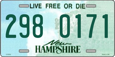 NH license plate 2980171