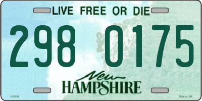 NH license plate 2980175