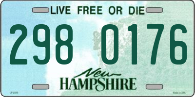 NH license plate 2980176