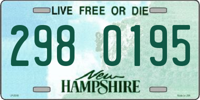 NH license plate 2980195