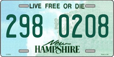 NH license plate 2980208