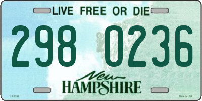 NH license plate 2980236