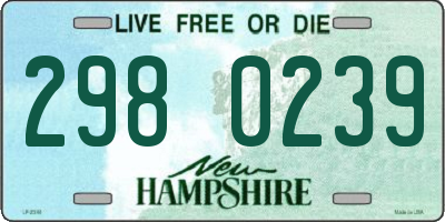 NH license plate 2980239