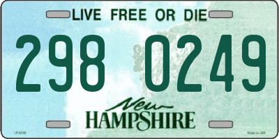 NH license plate 2980249
