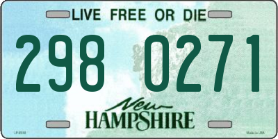 NH license plate 2980271