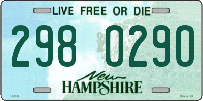 NH license plate 2980290