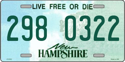 NH license plate 2980322